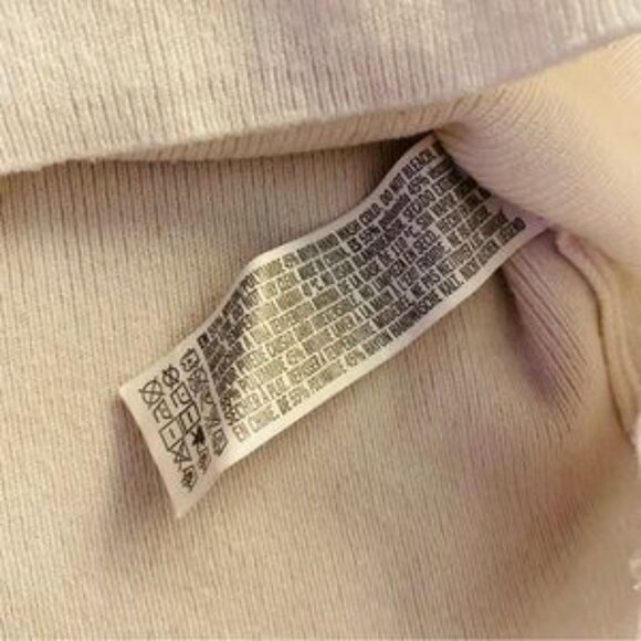 Women’s Cream V-Neck Sweater - Picture 4 of 4